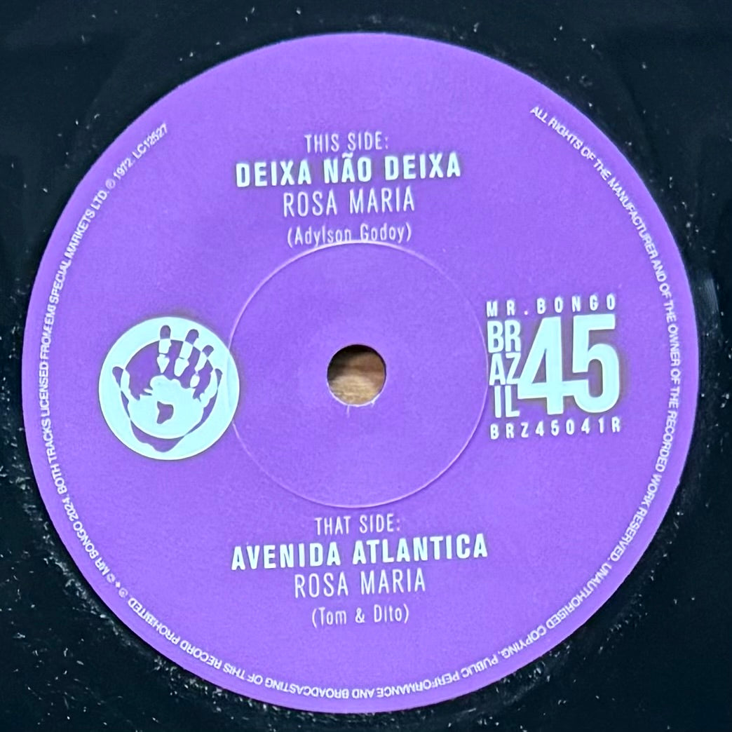 Rosa Maria - Deixa Nao Deixa b/w Avenida Atlantica