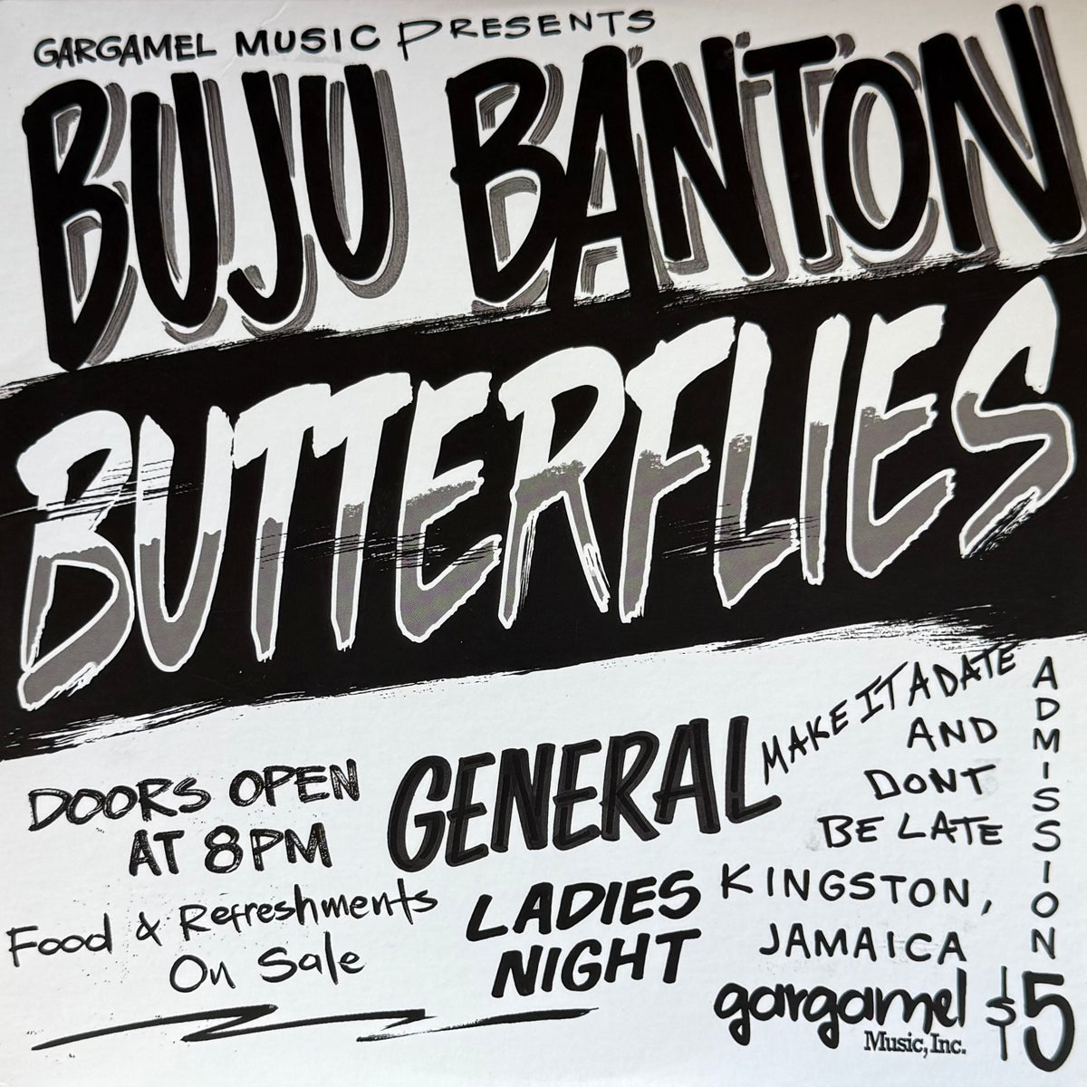 Buju Banton - Butterflies b/w Inst (7")