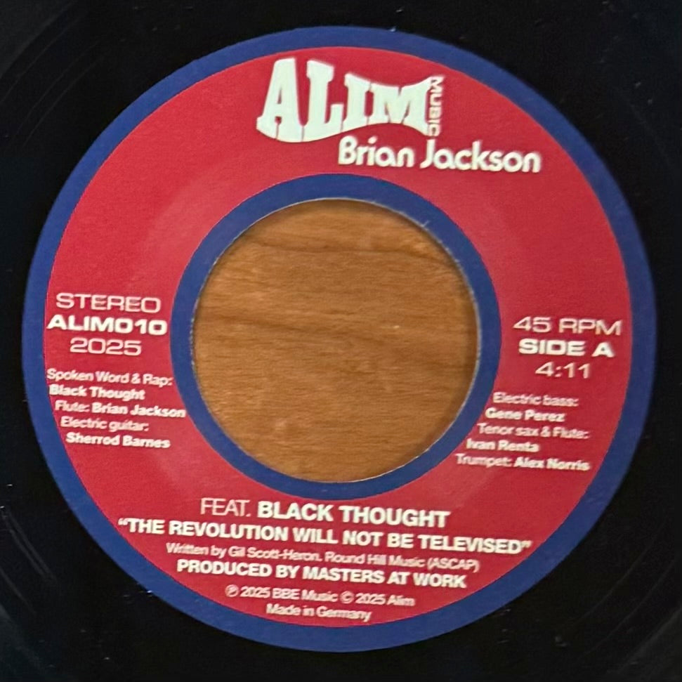 Brian Jackson ft. Black Thought - The Revolution Will Not Be Televised b/w INST
