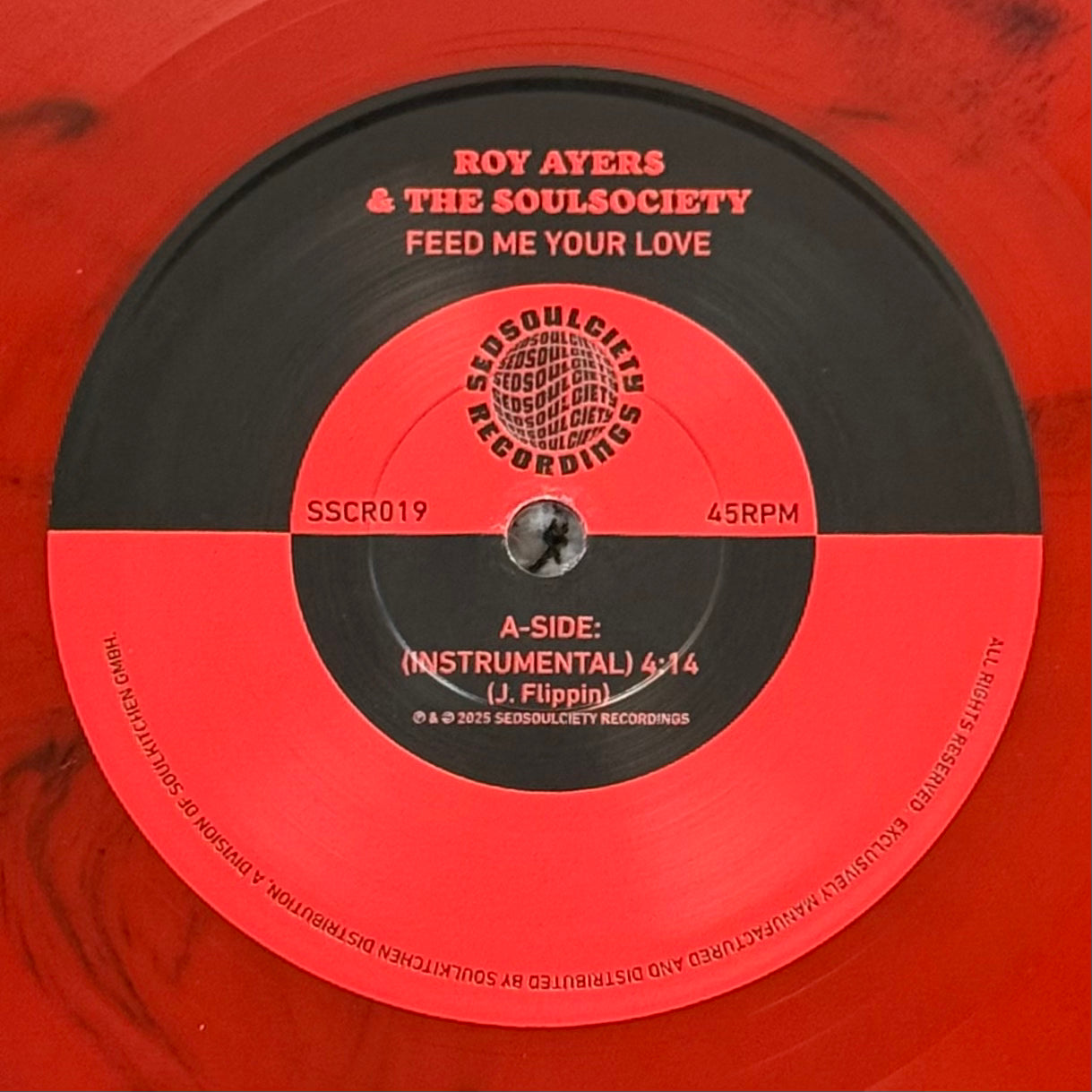 Roy Ayers & The Soulsociety - Feed Me Your Love (Inst) b/w Funky Nassau (Inst) - Red Vinyl
