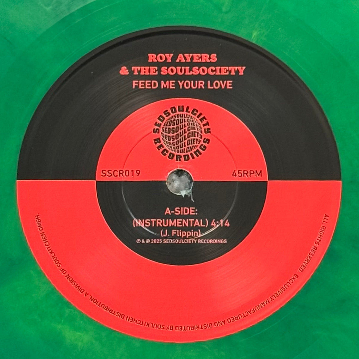 Roy Ayers & The Soulsociety - Feed Me Your Love (Inst) b/w Funky Nassau (Inst) - Green Vinyl