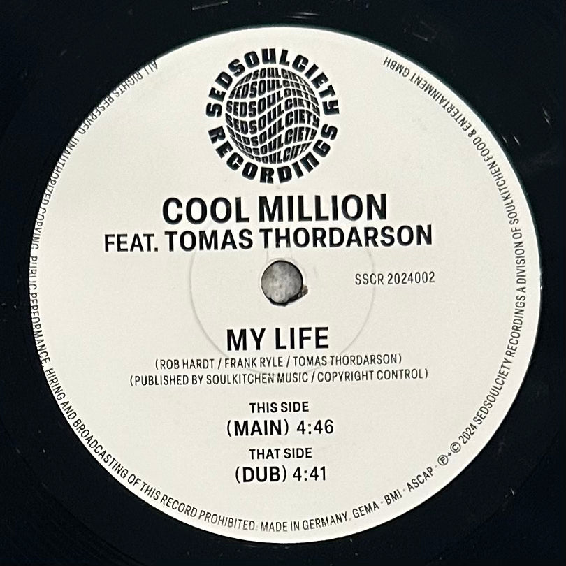 Cool Million feat. Tomas Thordarson - My Life b/w Dub