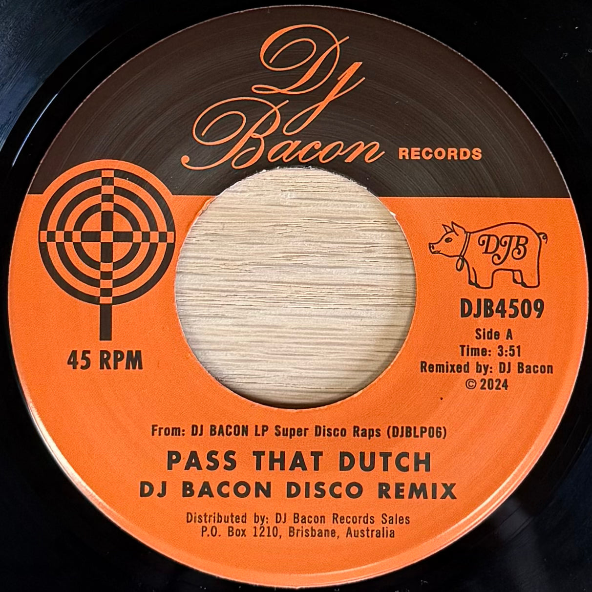 DJ Bacon: Super Disco Raps Vol. 1 - Pass That Dutch b/w Men At Work