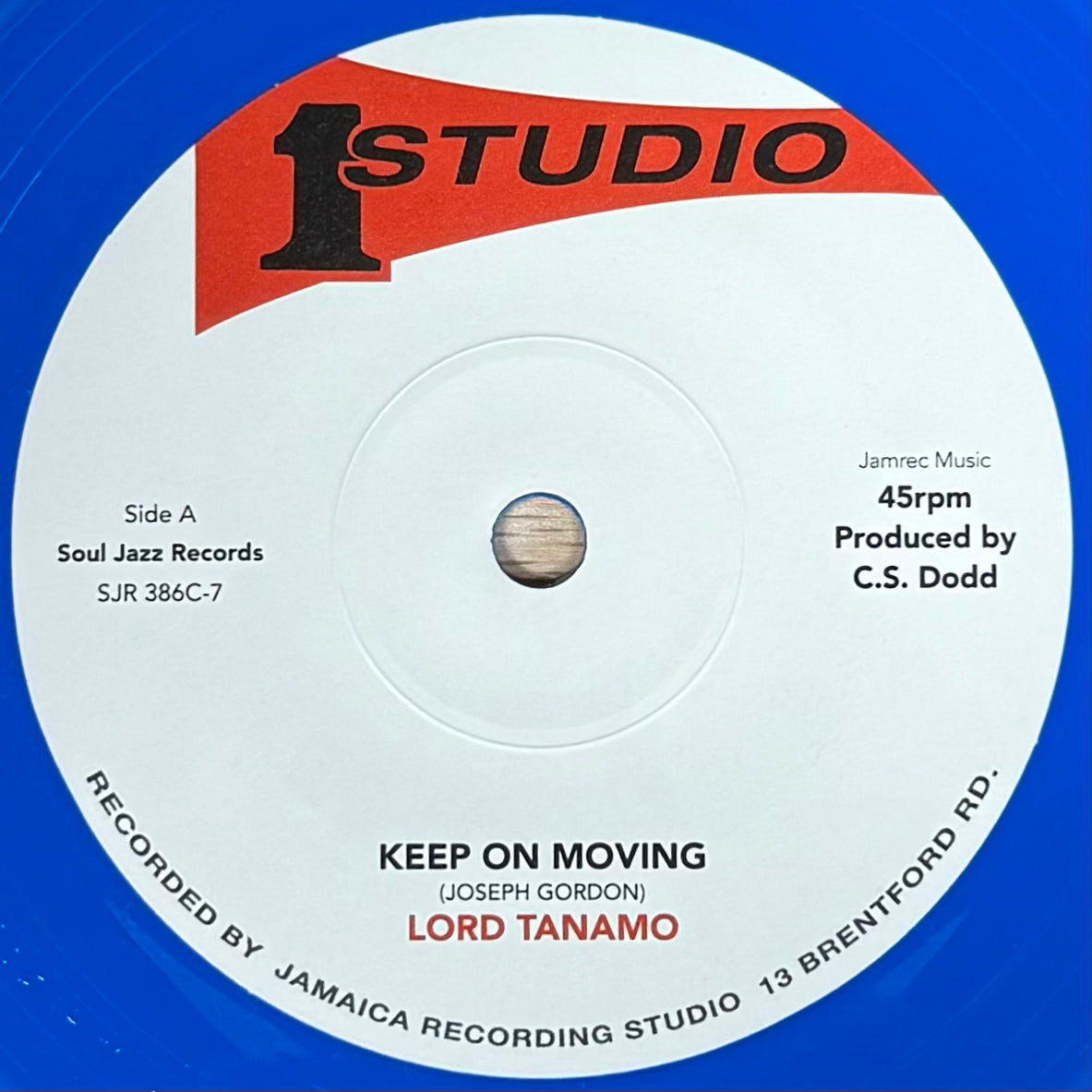Lord Tanamo - Keep On Moving b/w Jackie Mittoo - Totally Together (Blue Vinyl) (7")