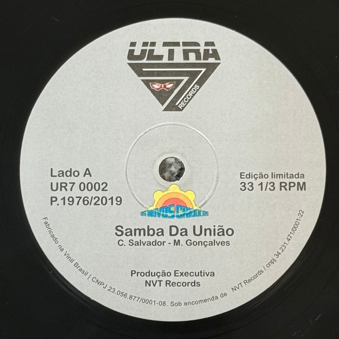 Os Novos Crioulos - Samba Da Uniao b/w Simplesment Palavras