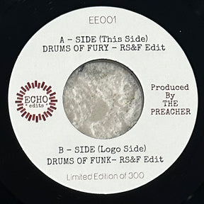 Echo Edits - Drums Of Fury b/w Drums Of Funk