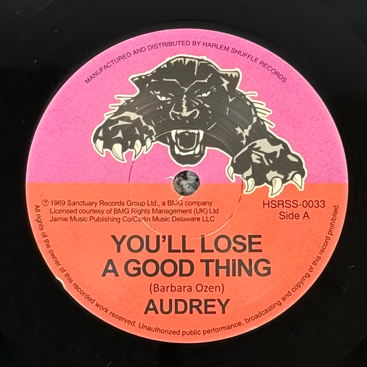 Audrey - You'll Lose A Good Thing b/w Love Me Tonight