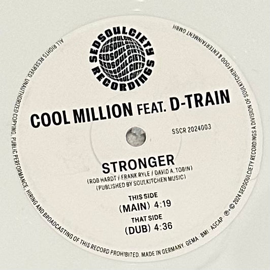 Cool Million feat. D-Train - Stronger b/w Dub