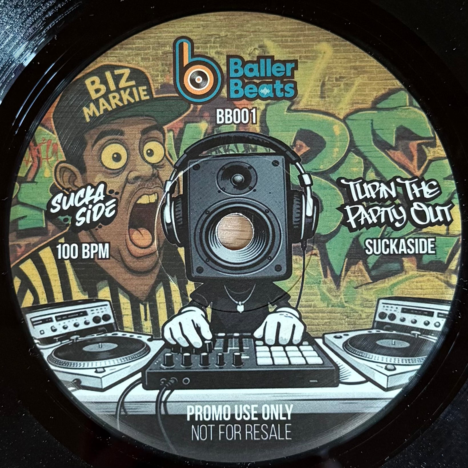 Suckaside & DJ Goce - Turn The Party Out b/w Gotta Believe (7")