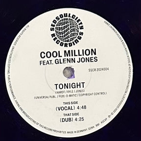 Cool Million feat. Glen Jones - Tonight b/w Dub