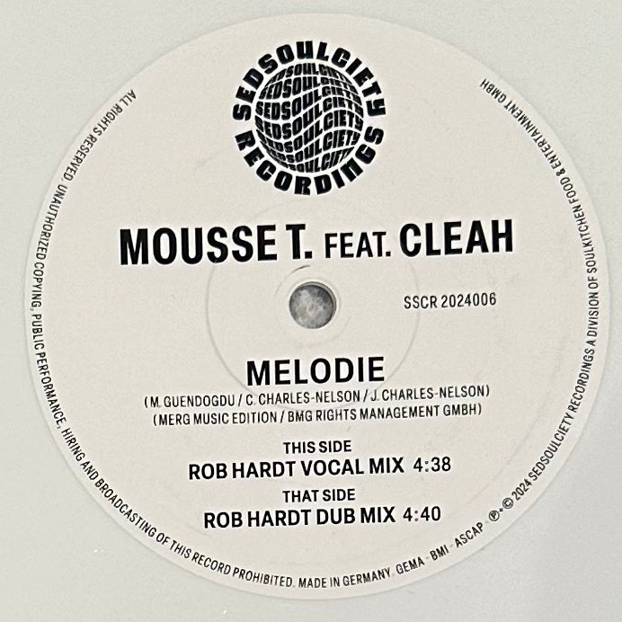 Mousse T feat. Cleah - Melodie b/w Dub