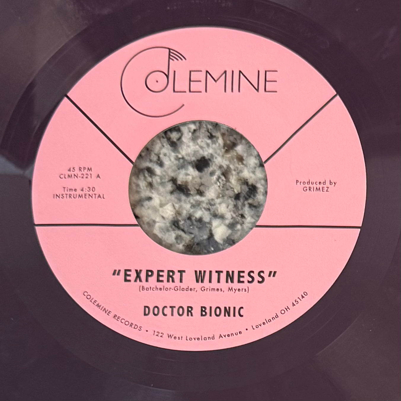 Doctor Bionic - Expert Witness b/w Mistake (Blackberry Vinyl) (7")