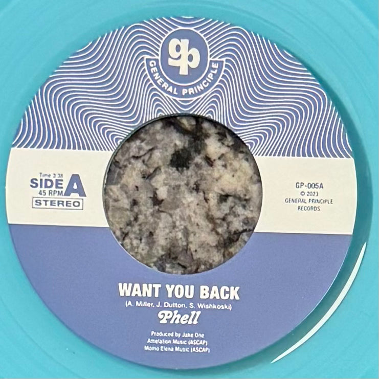Phell - Want You Back b/w Without Love (Blue Vinyl) (7")