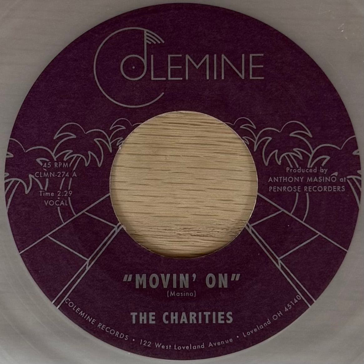 Charities, The - Movin' On b/w I'm Still Learning How (Grey Vinyl) (7")
