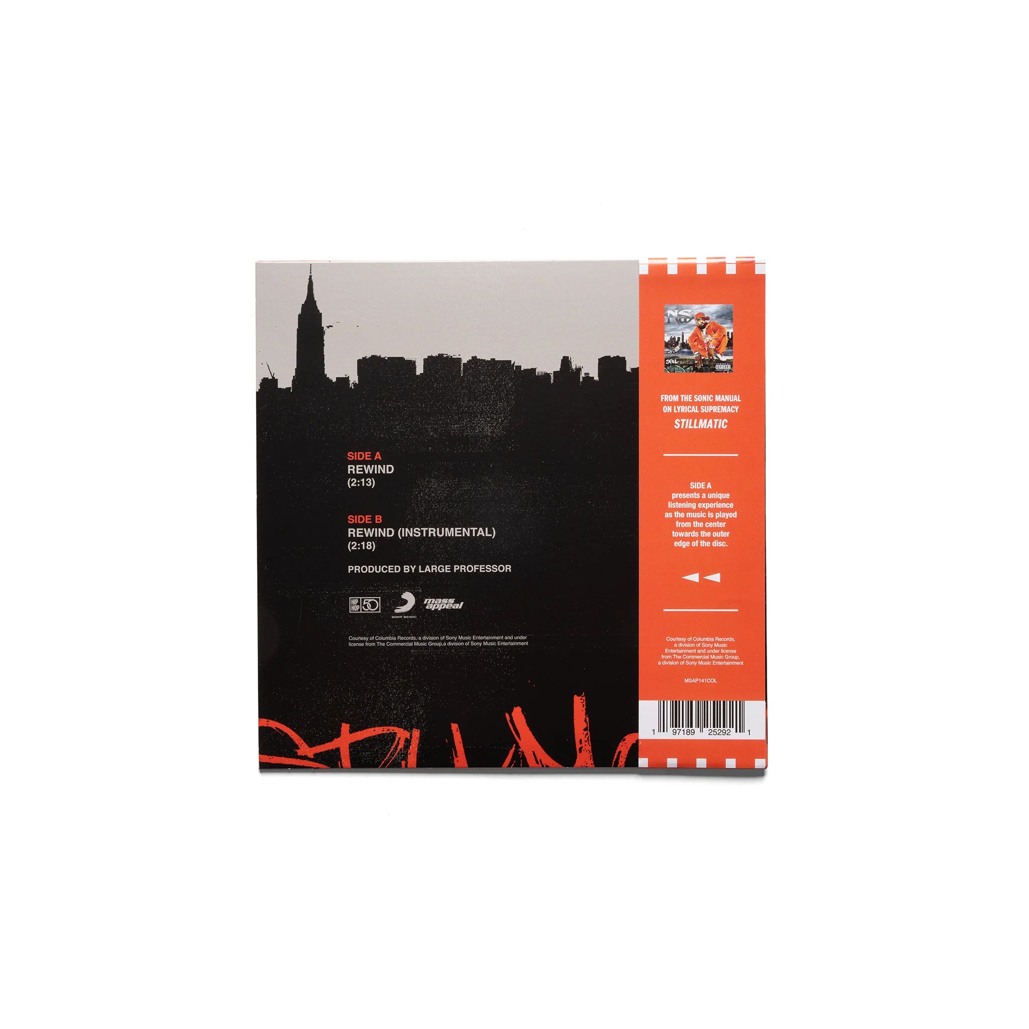 Nas - Rewind b/w Inst (Silver vinyl w/ OBI)