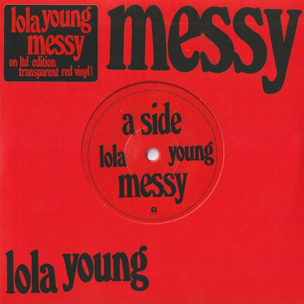 Lola Young - Messy b/w Messy (Acoustic) (red transparent vinyl)