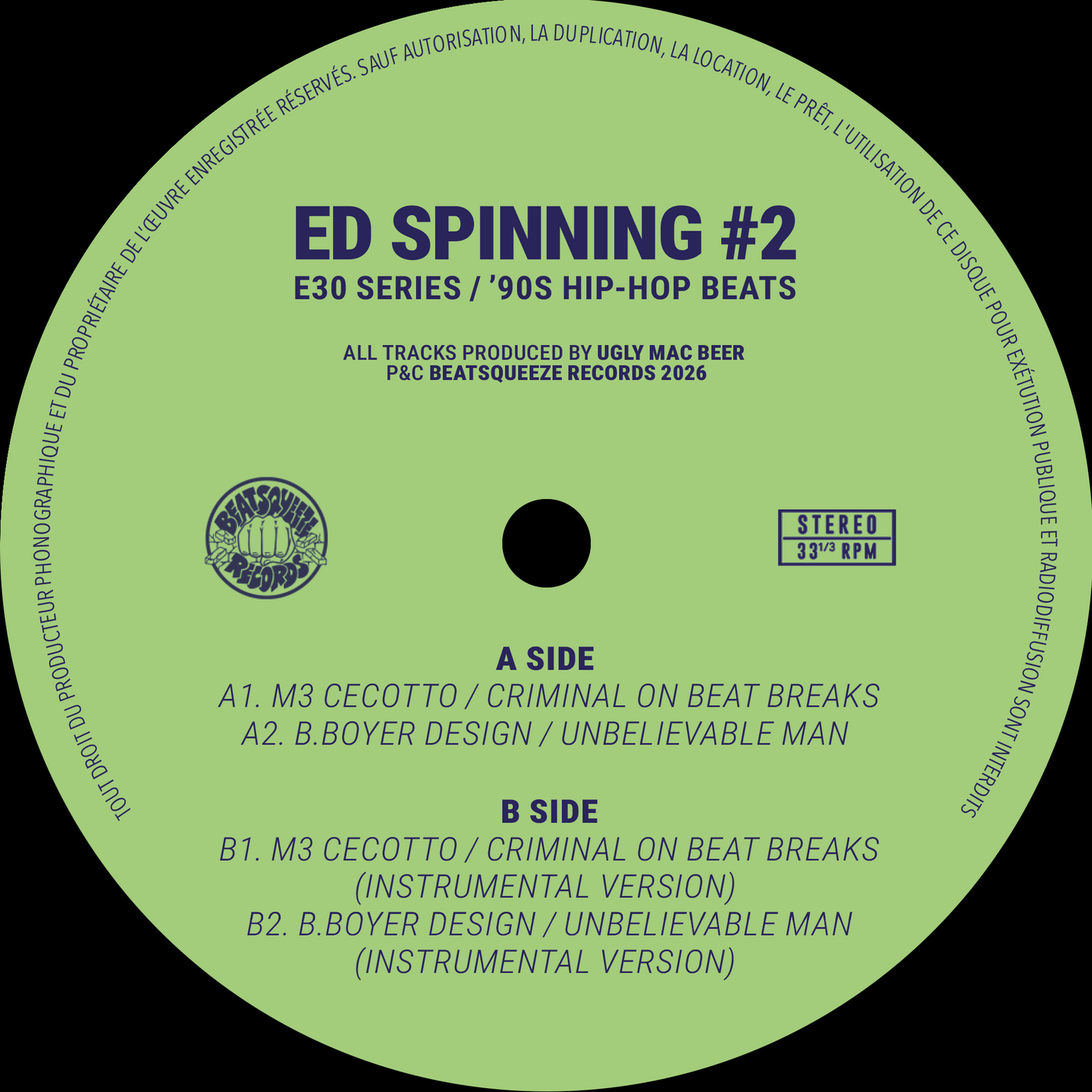 Ugly Mac Beer - Ed Spinning #2 (7")