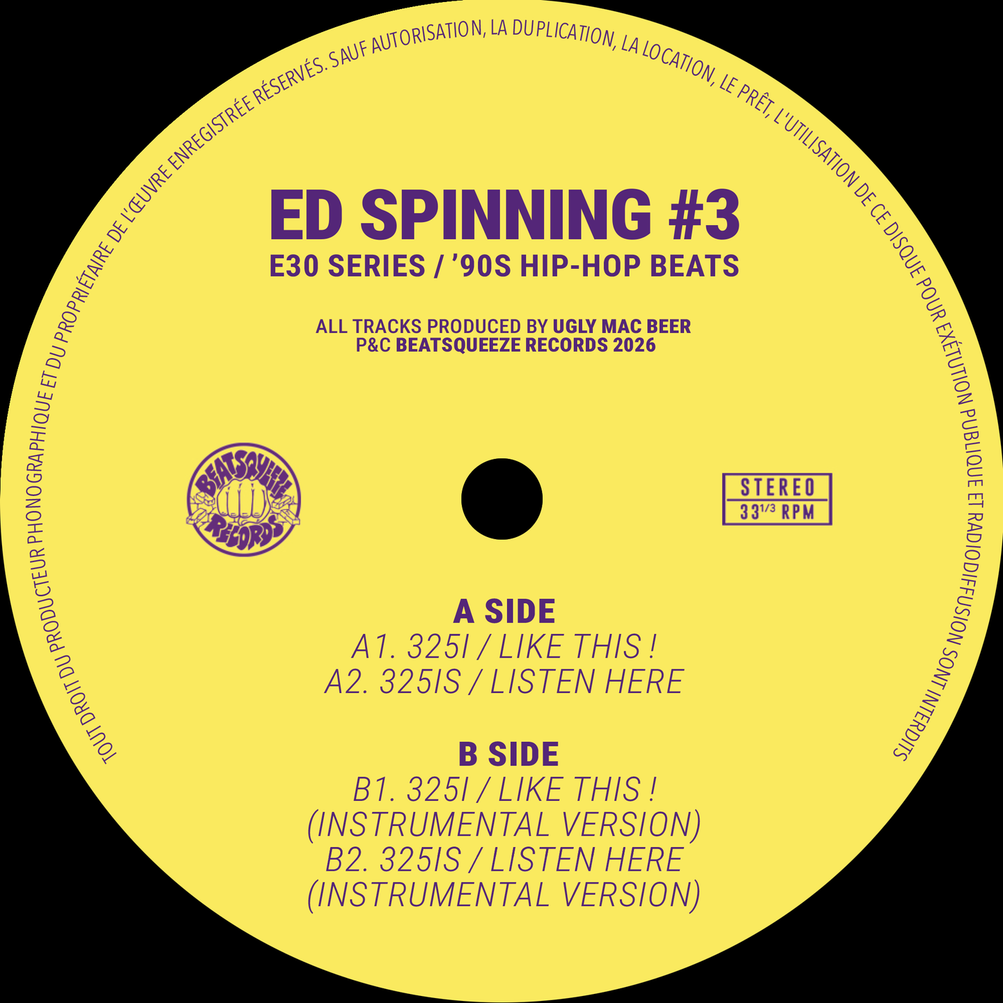 Ugly Mac Beer - Ed Spinning #3 (7")