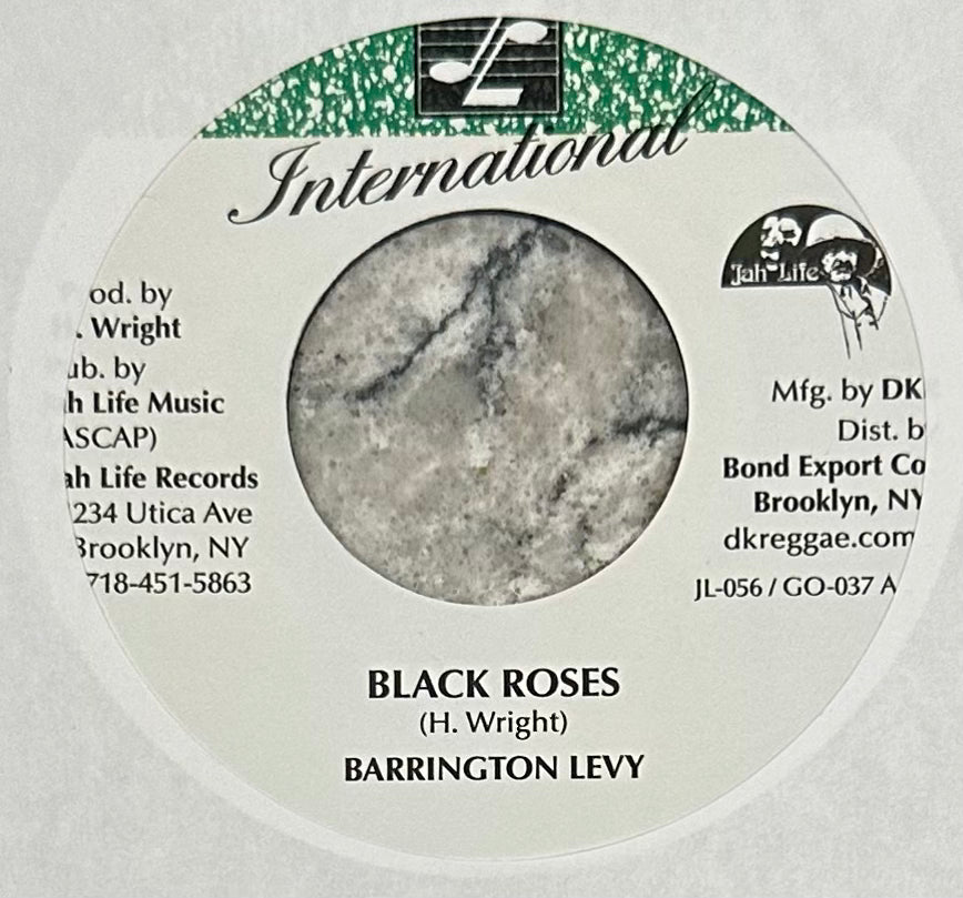 米LP Barrington Levy Acousticalevy DDPLP001 Black Roses Production US /00265 Barrington Levy - Black Roses b/w Version