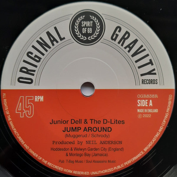 Junior Dell & The D-Lites - Jump Around b/w Prince Deadly - Rock The Lawn