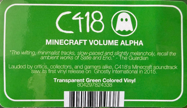 Minecraft - Volume Alpha (Transparent Green Vinyl) (LP)
