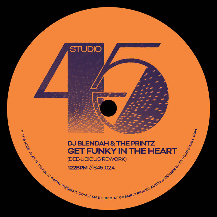 DJ Blendah & The Printz - Get Funky In The Heart (Dee-licious Rework) b/w Del Gazeebo - Know How To Shake? (7")