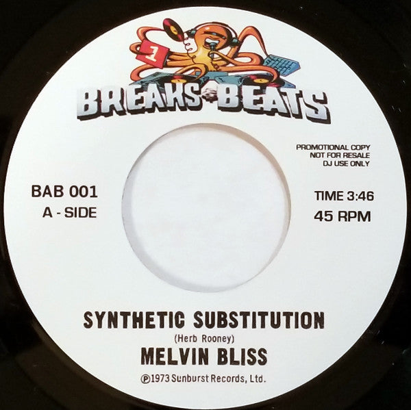 Melvin Bliss - Synthetic Substitution b/w Sweet Daddy Floyd - I Just Can't Help Myself