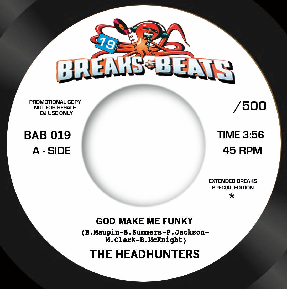 Headhunters, The - God Made Me Funky b/w The Counts - Motor City