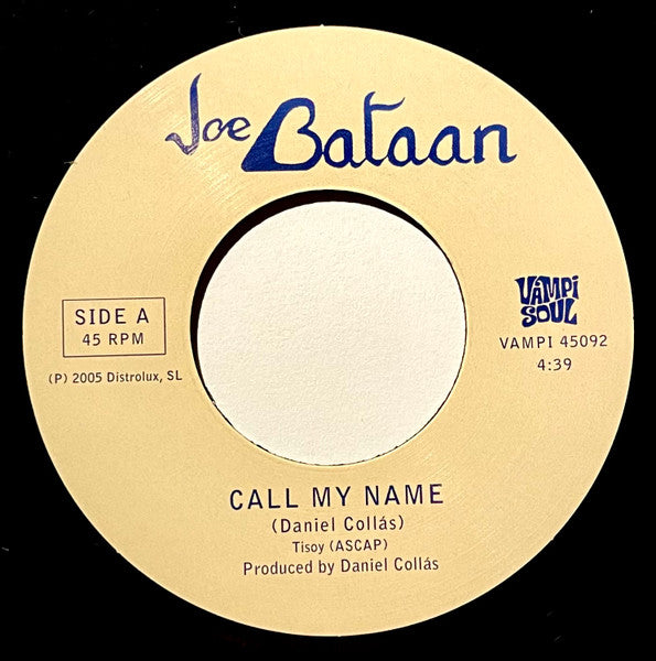 Joe Bataan - Call My Name b/w Inst