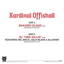 Kardinal Offishall - Bakardi Slang b/w Ol' Time Killin'