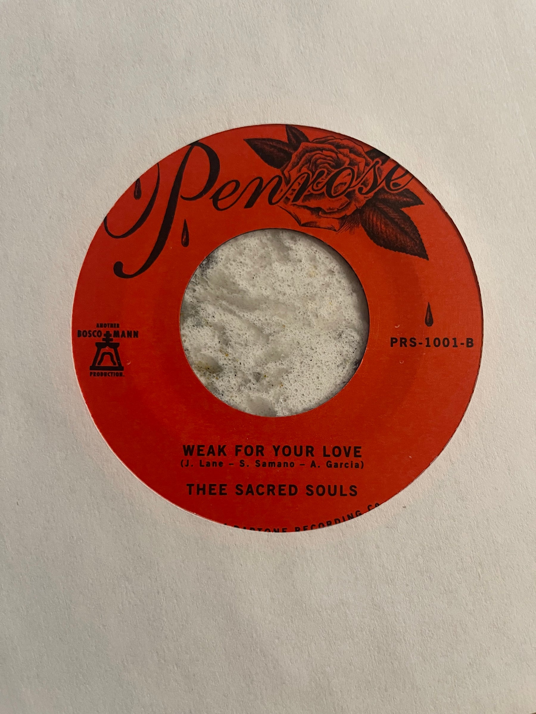 Thee Sacred Souls - Can I Call You Rose? b/w Weak For Your Love