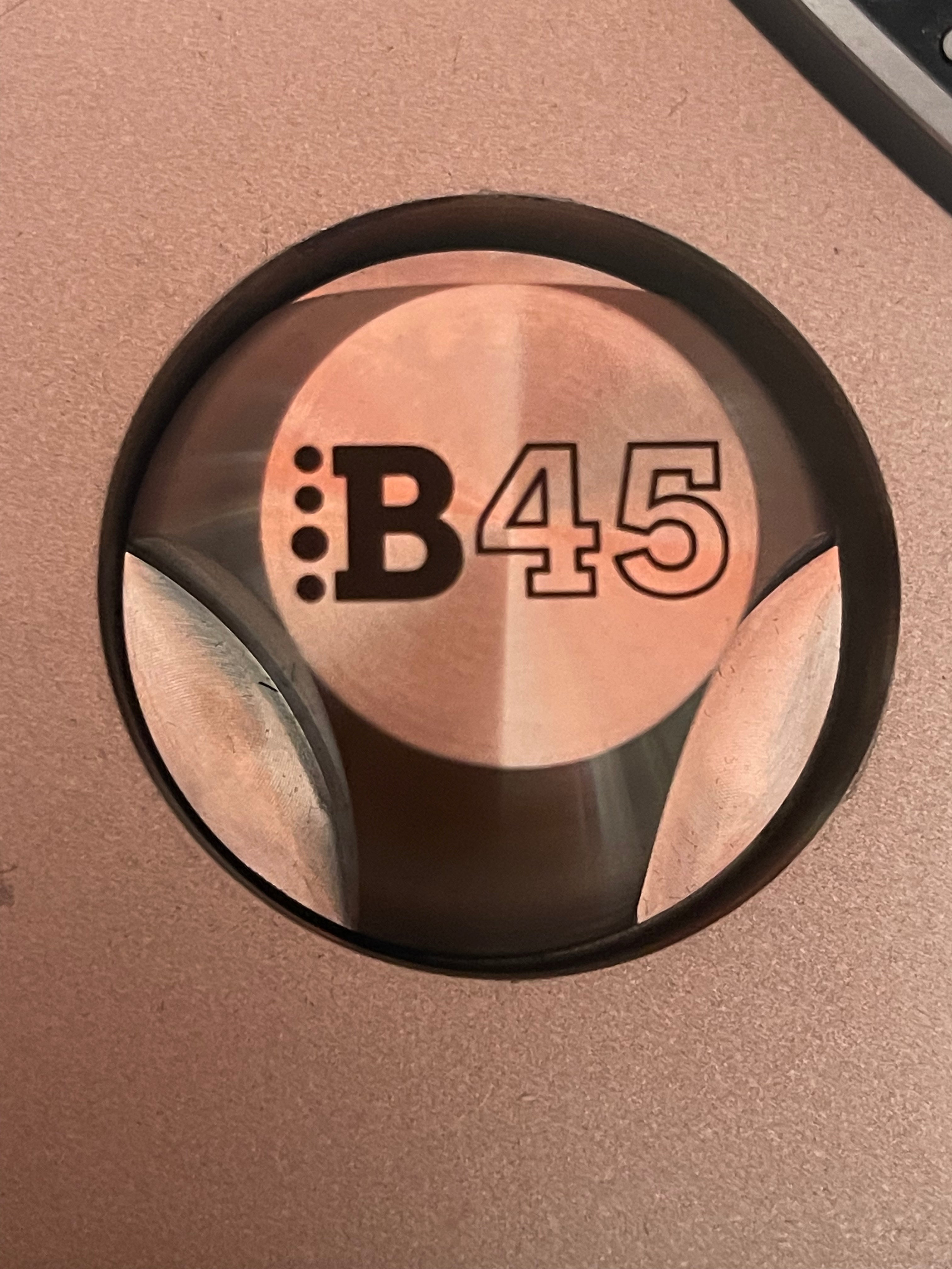 45 Adapter - B45 Logo - Sure Shot Model 12 - Stainless Steel