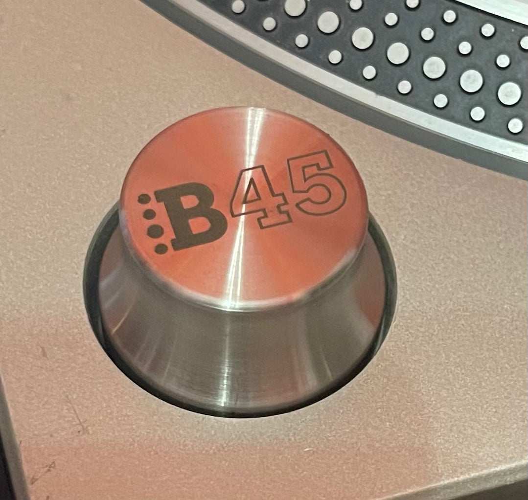 45 Adapter - B45 Logo - Sure Shot Model 1 - Stainless Steel