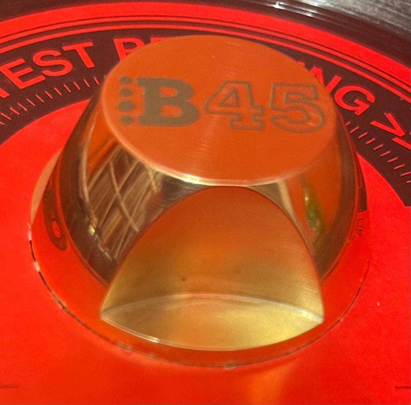 45 Adapter - B45 Logo - Sure Shot Model 11 - Brass